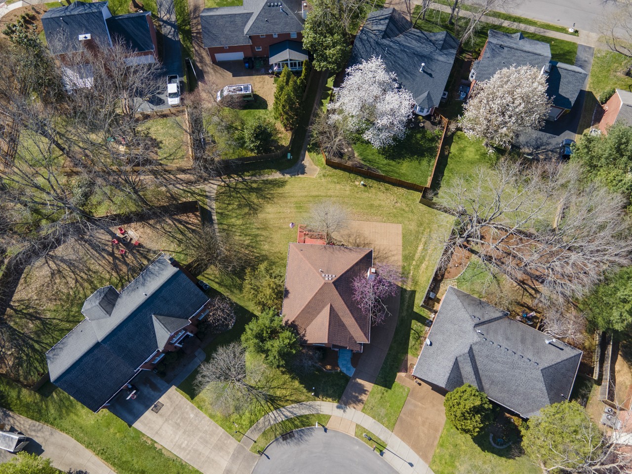 114 Rigby Drive Franklin, TN 37064 - Photo 44 of 55 an aerial view of a house with a yard