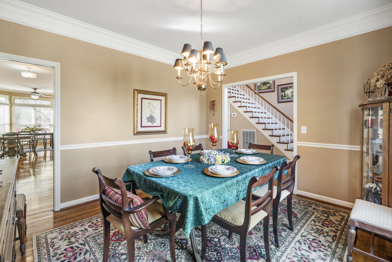 114 Rigby Drive Franklin, TN 37064 - Photo 8 of 55 a view of a dining room with furniture and chandelier