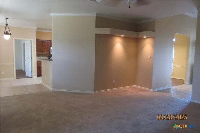 a view of an empty room