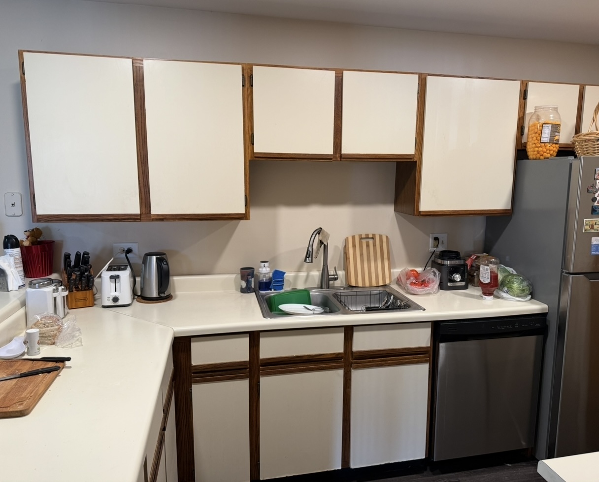 4304 West Shamrock Lane, Unit 1A McHenry, IL 60050 - Photo 5 of 20 a kitchen with sink a window and cabinets
