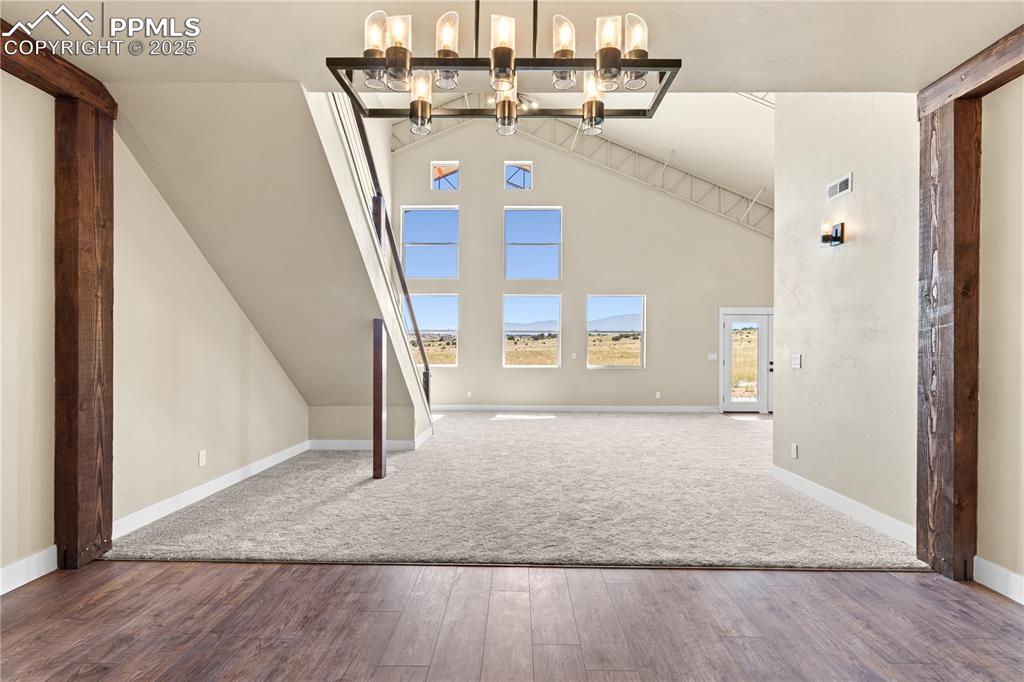 332 Yellow Bird Road Rye, CO 81069 - Photo 20 of 49 a view of a hallway view with staircase