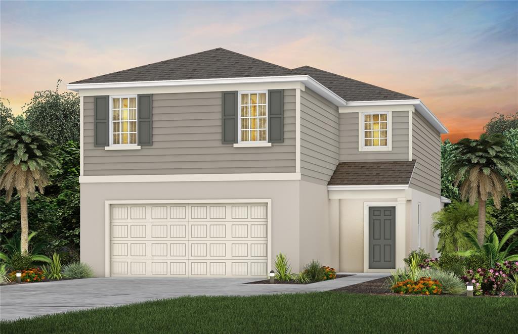 1001 Rivers Crossing Street Clermont, FL 34714 - Photo 1 of 1 Tybee Home Florida Mediterranean Exterior Design. Artistic rendering for this new construction home. Pictures are for illustrative purposes only. Elevations, colors and options may vary.