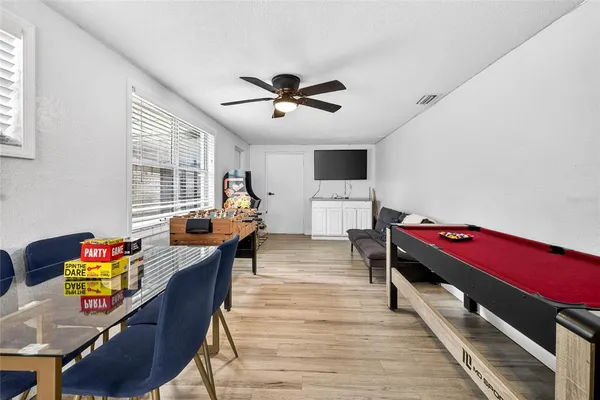 a room with furniture and window