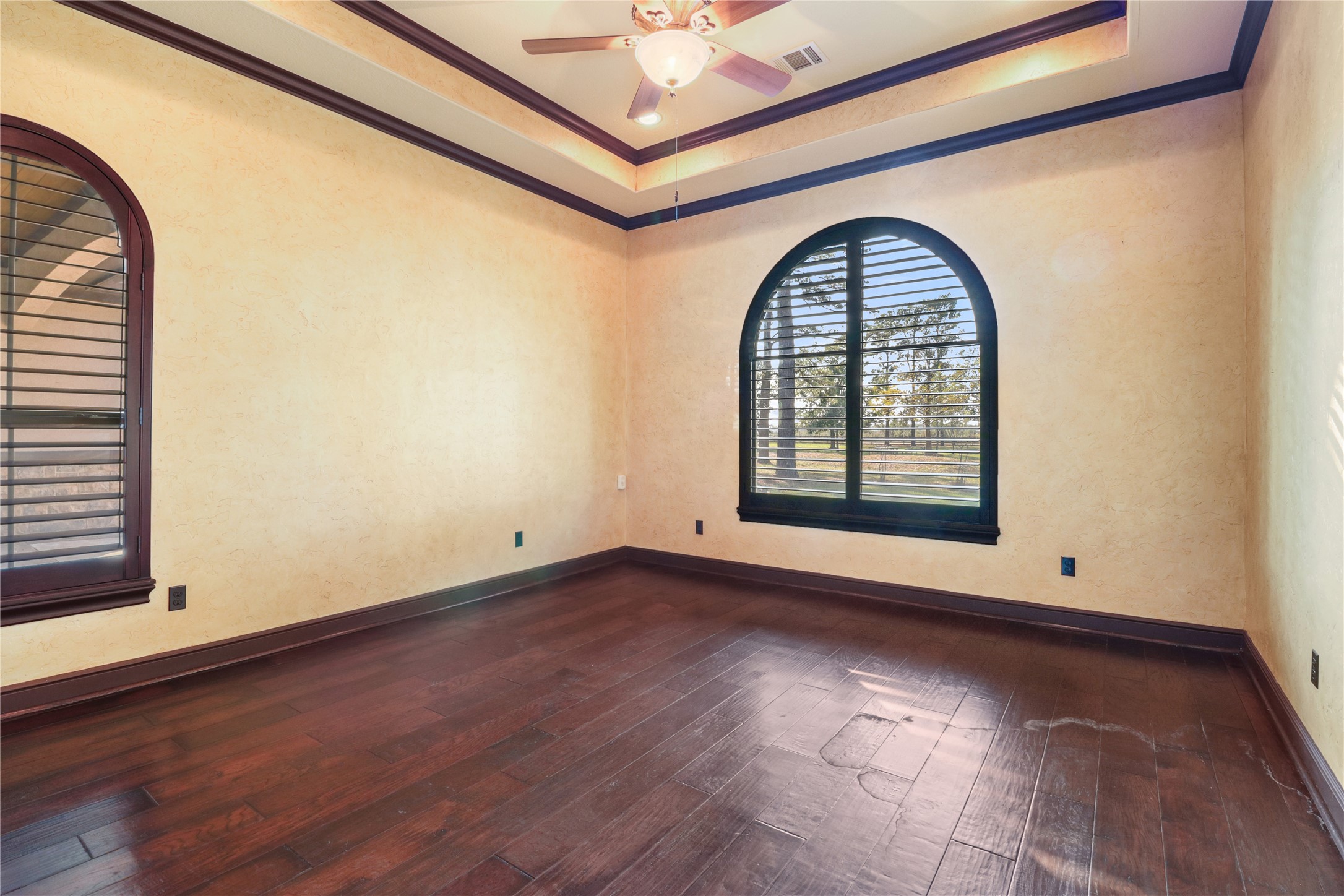 26325 Bauer Hockley Road Hockley, TX 77447 - Photo 30 of 40 an empty room with wooden floor and windows