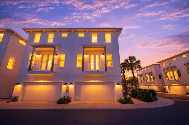 a front view of a house