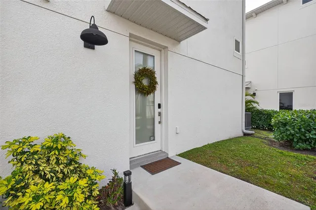 a backyard of a house