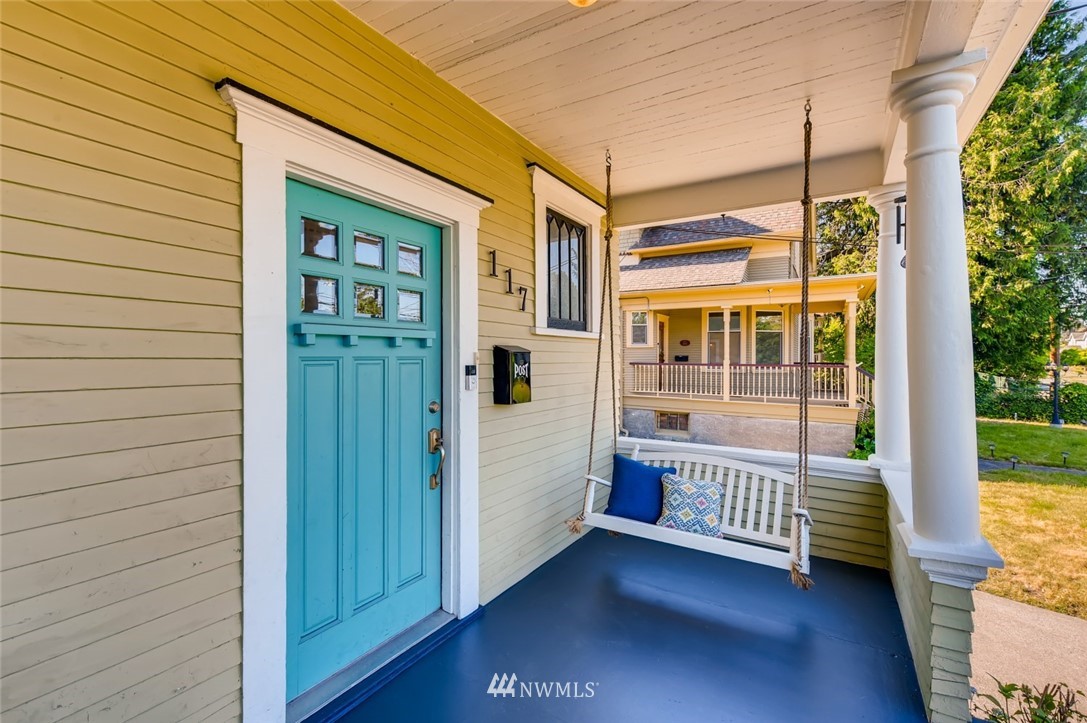 117 24th Avenue Seattle, WA 98122 - Photo 3 of 39 a view of a porch with wooden floor