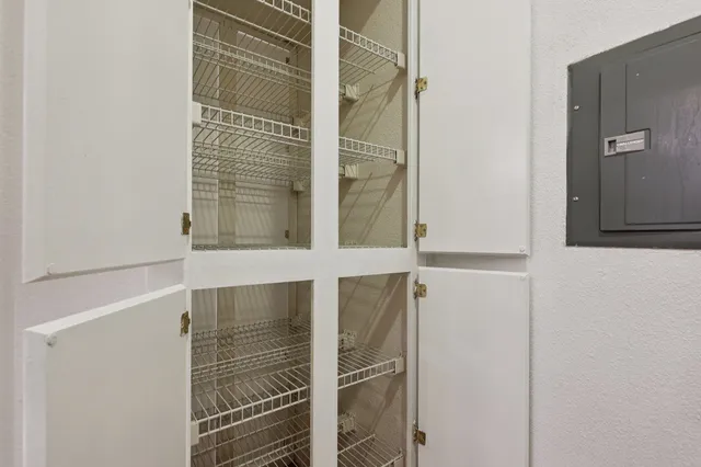 a view of storage and utility room