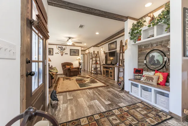 a view of a kitchen and utility room