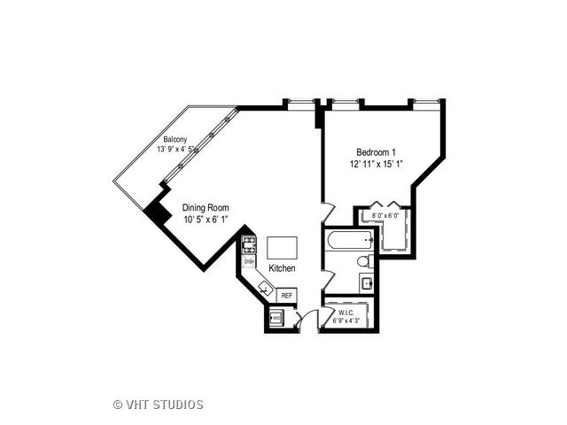 545 North Dearborn Street, Unit 1904 Chicago, IL 60654 - Photo 16 of 35 a picture of floor plan