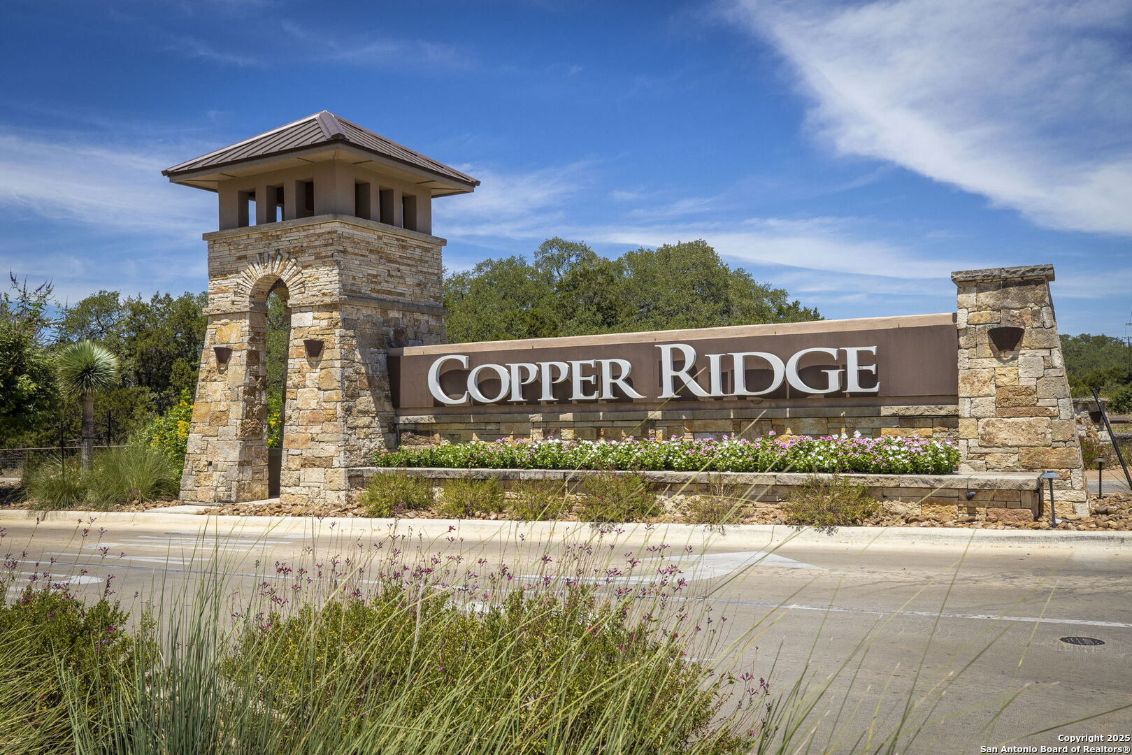 5860 Verden Ridge New Braunfels, TX 78132 - Photo 13 of 18 a front view of a house with garden