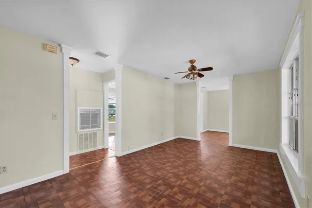 wooden floor in an empty room