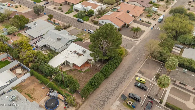 an aerial view of residential house with outdoor space