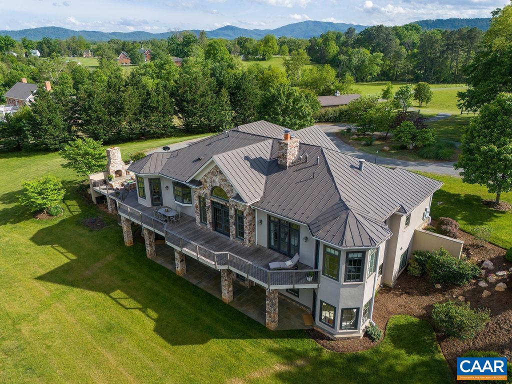 513 Half Mile Branch Road Crozet, VA 22932 - Photo 41 of 57 an aerial view of a house with pool