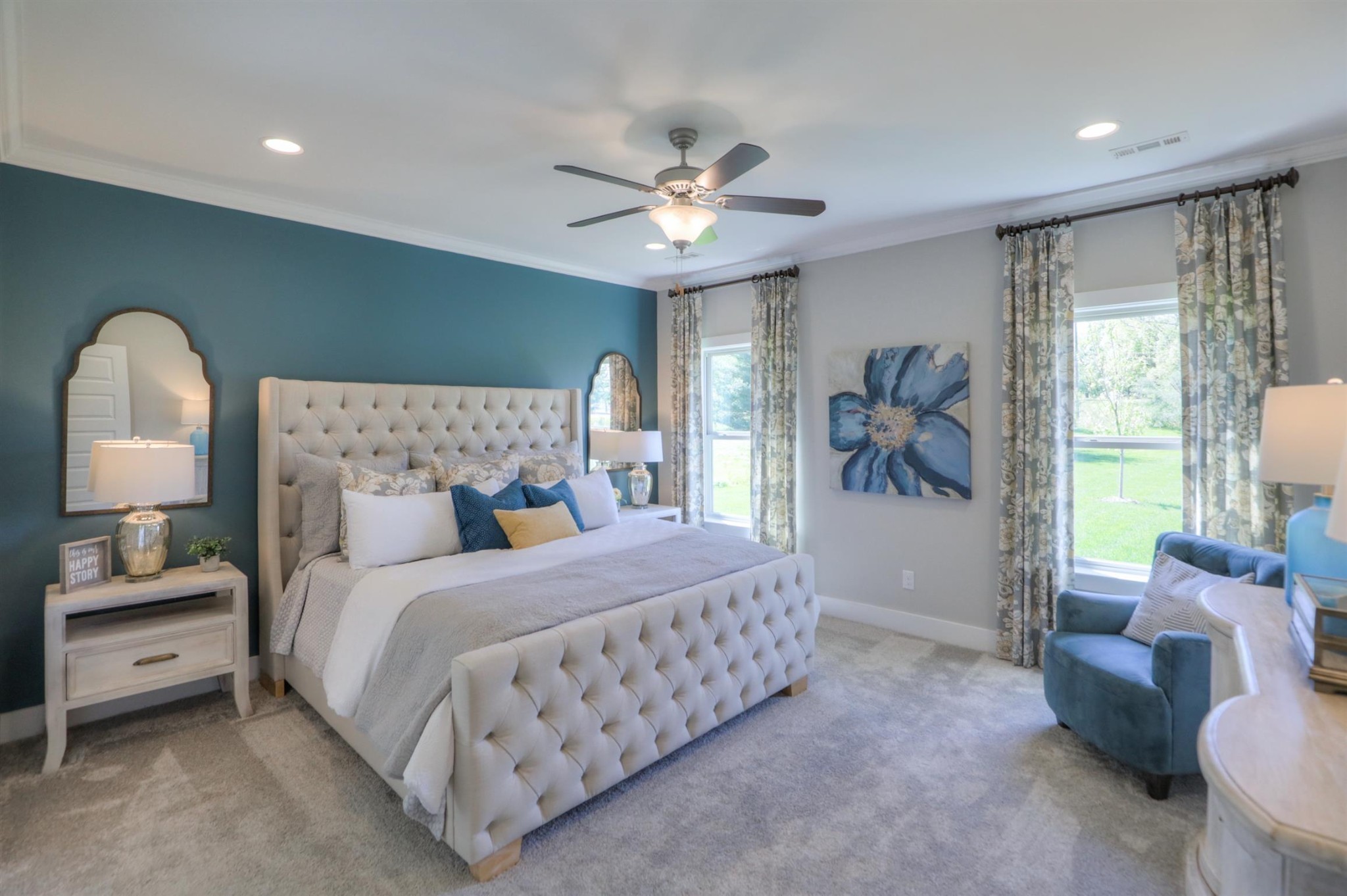 376 Cloverbrook Way Gallatin, TN 37066 - Photo 11 of 24 a bedroom with a large bed and a chandelier