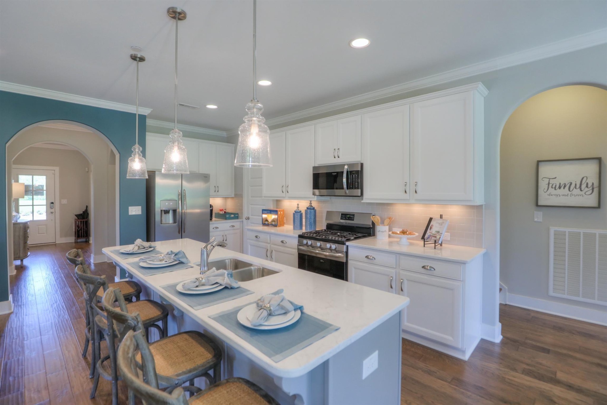 376 Cloverbrook Way Gallatin, TN 37066 - Photo 4 of 24 a open dining room with furniture and wooden floor