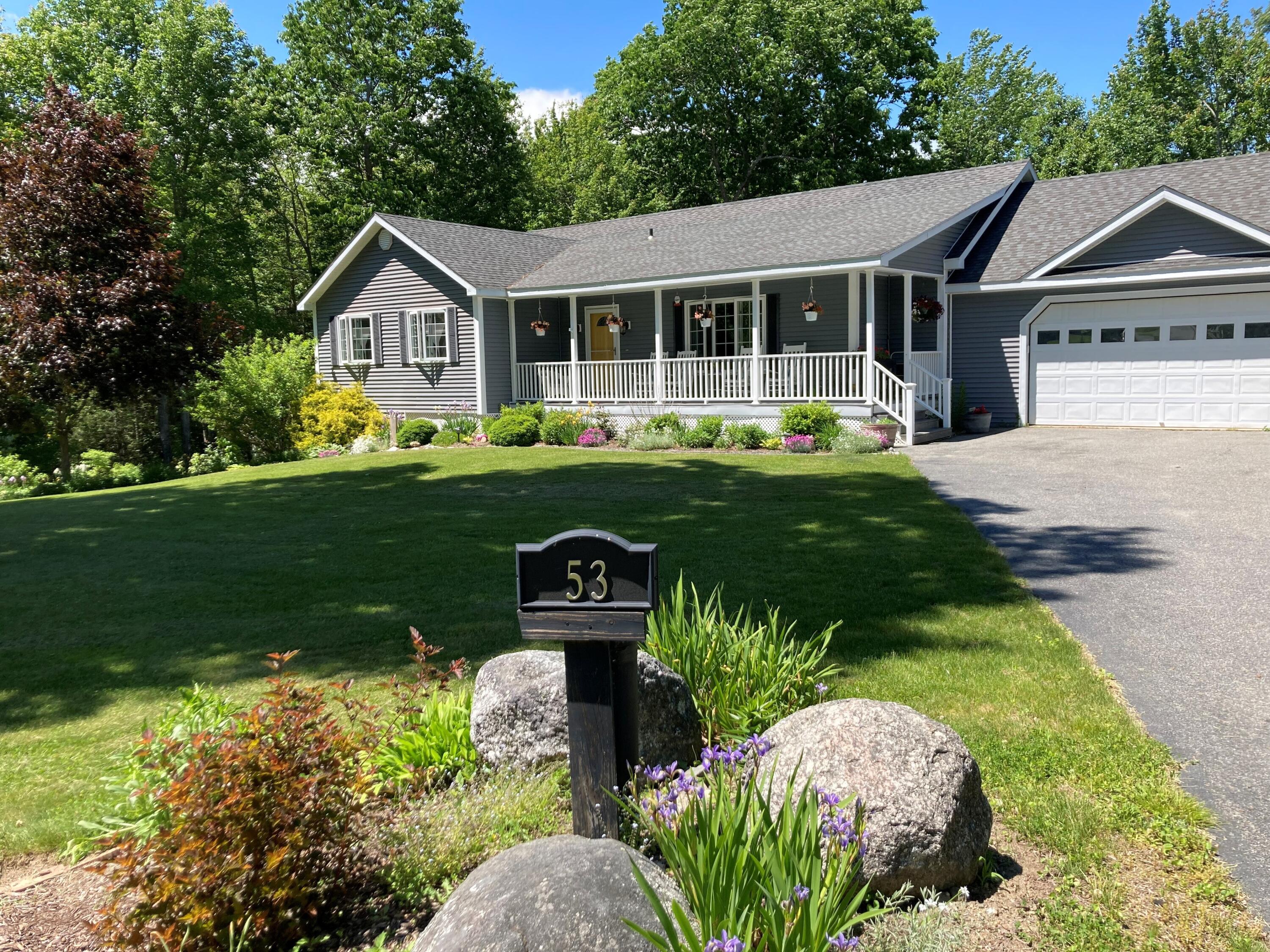 53 Sugar Way Ellsworth, ME 04605 - Photo 1 of 47 Summer view from driveway entrance.