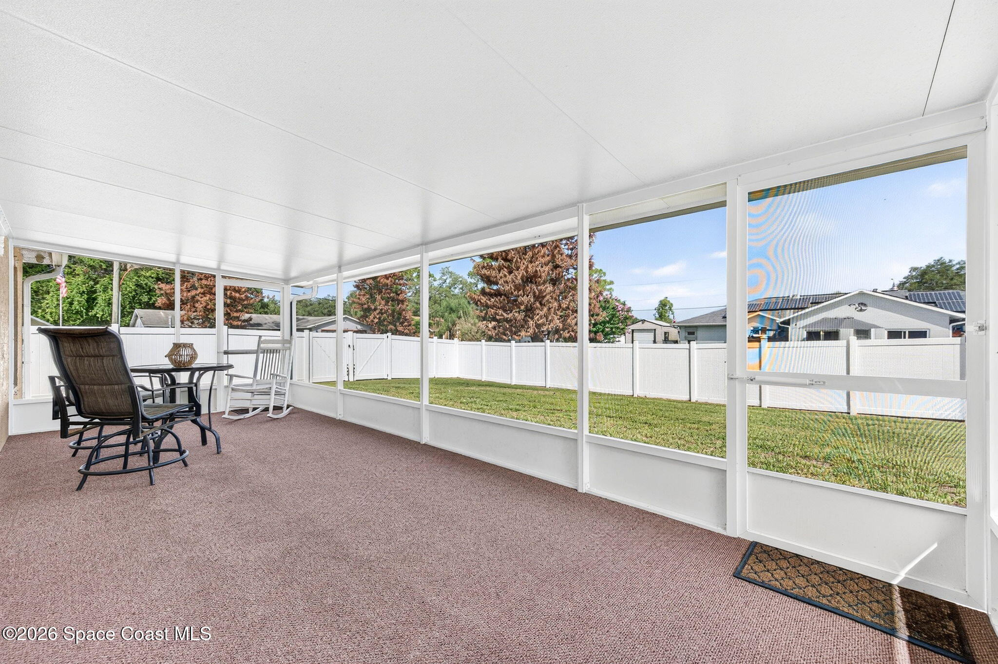 6392 Hudson Road Cocoa, FL 32927 - Photo 28 of 36 Large Screen Porch