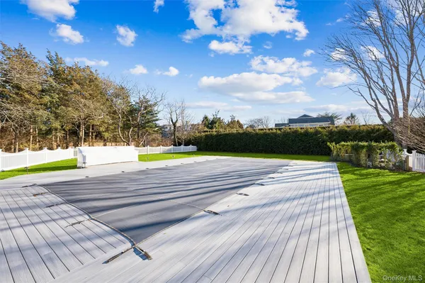 a view of outdoor space yard and swimming pool