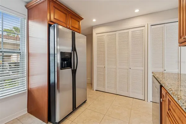 a view of elevator with hallway