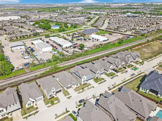 an aerial view of a city