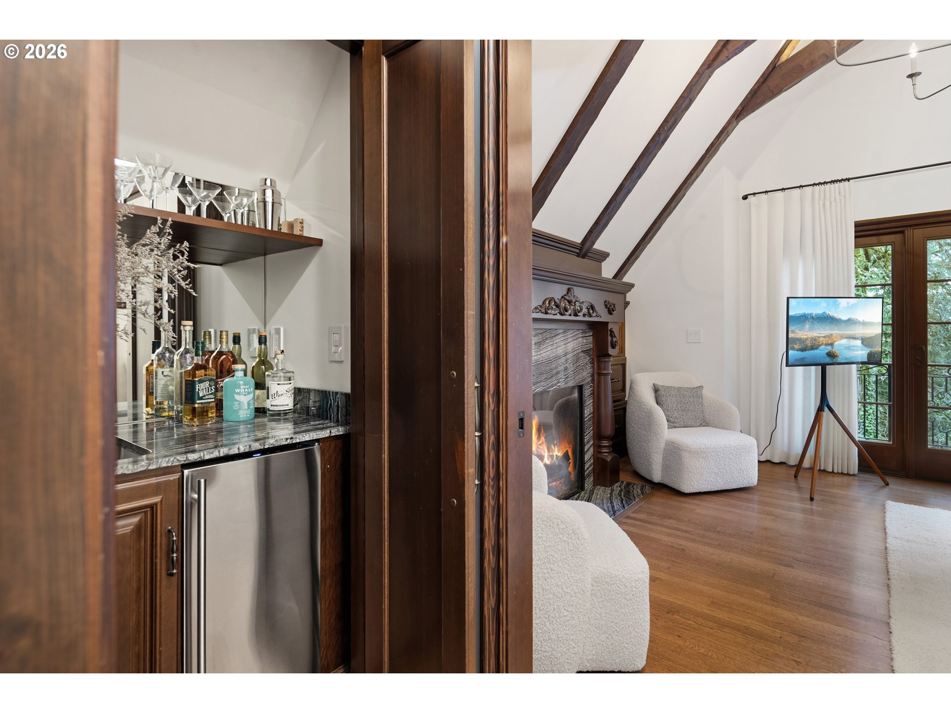 2897 Southwest Rutland Terrace Portland, OR 97205 - Photo 23 of 46 a view of hallway with furniture and wooden floor