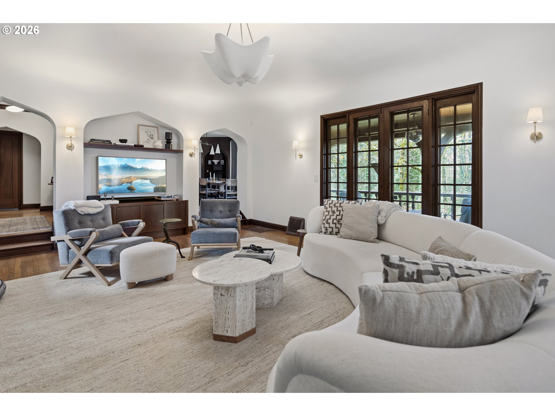 2897 Southwest Rutland Terrace Portland, OR 97205 - Photo 7 of 46 a living room with furniture and a large window