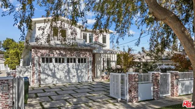 a view of a building with a bench