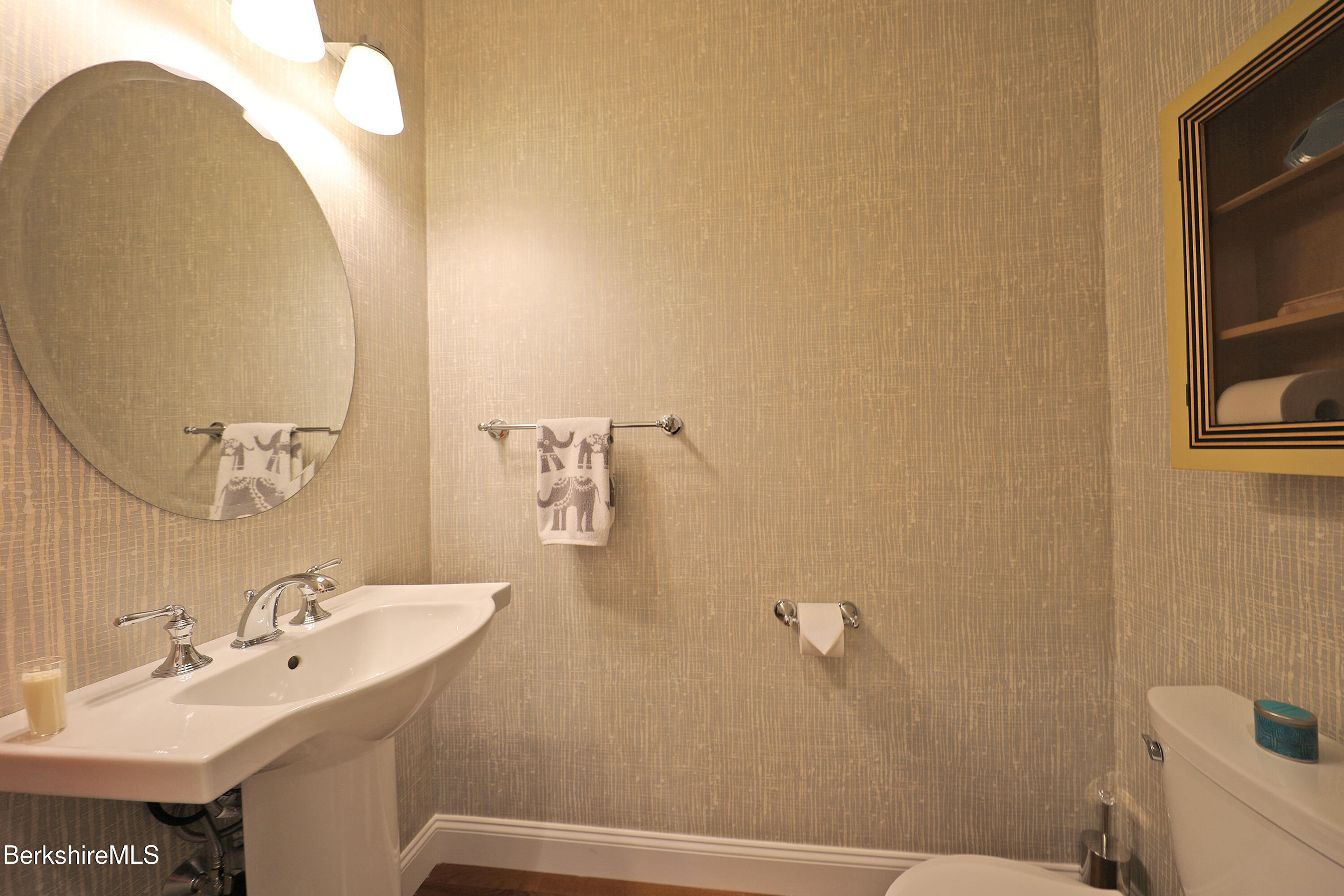 127 Alpine Trail Pittsfield, MA 01201 - Photo 21 of 54 a bathroom with a sink and mirror with toilet