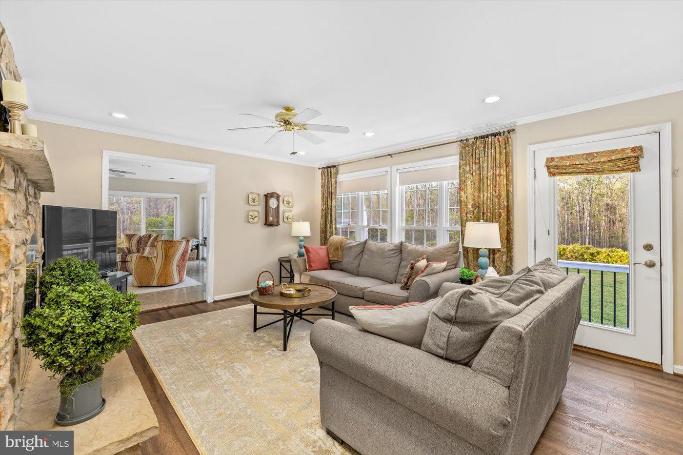 13037 Orange Plank Road Locust Grove, VA 22508 - Photo 26 of 71 a living room with furniture and a large window