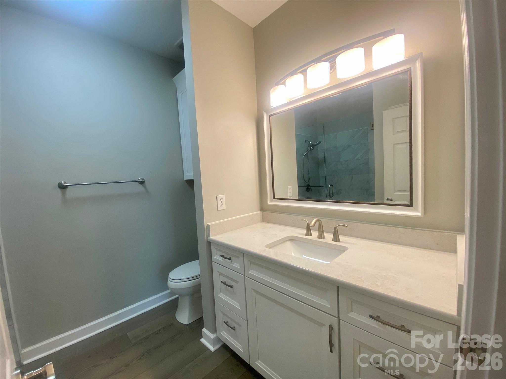 920 Jetton Street, Unit 49 Davidson, NC 28036 - Photo 18 of 33 a bathroom with a sink and a mirror