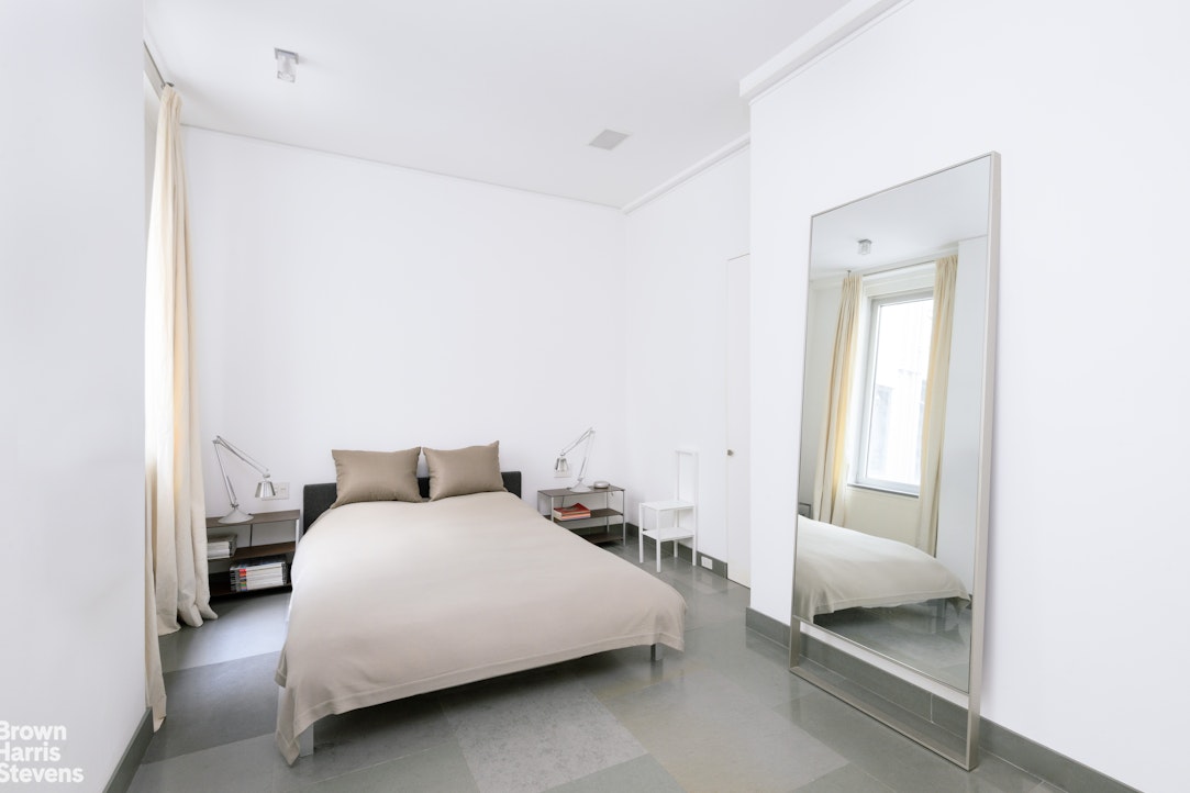 1000 Park Avenue, Unit 7F Manhattan, NY 10028 - Photo 5 of 7 a bedroom with a bed and a mirror