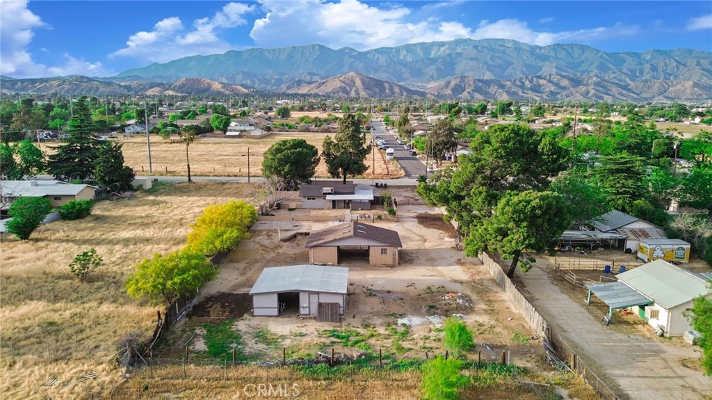 582 Wesley Street Banning, CA 92220 - Photo 42 of 49 an aerial view of a house with a yard