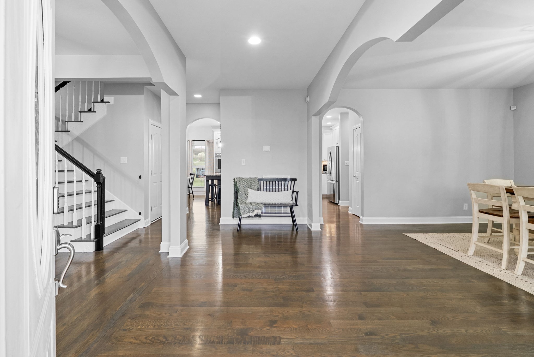 3021 7 Mile Ferry Road Clarksville, TN 37040 - Photo 6 of 99 a view of dining room with wooden floor and a potted plant