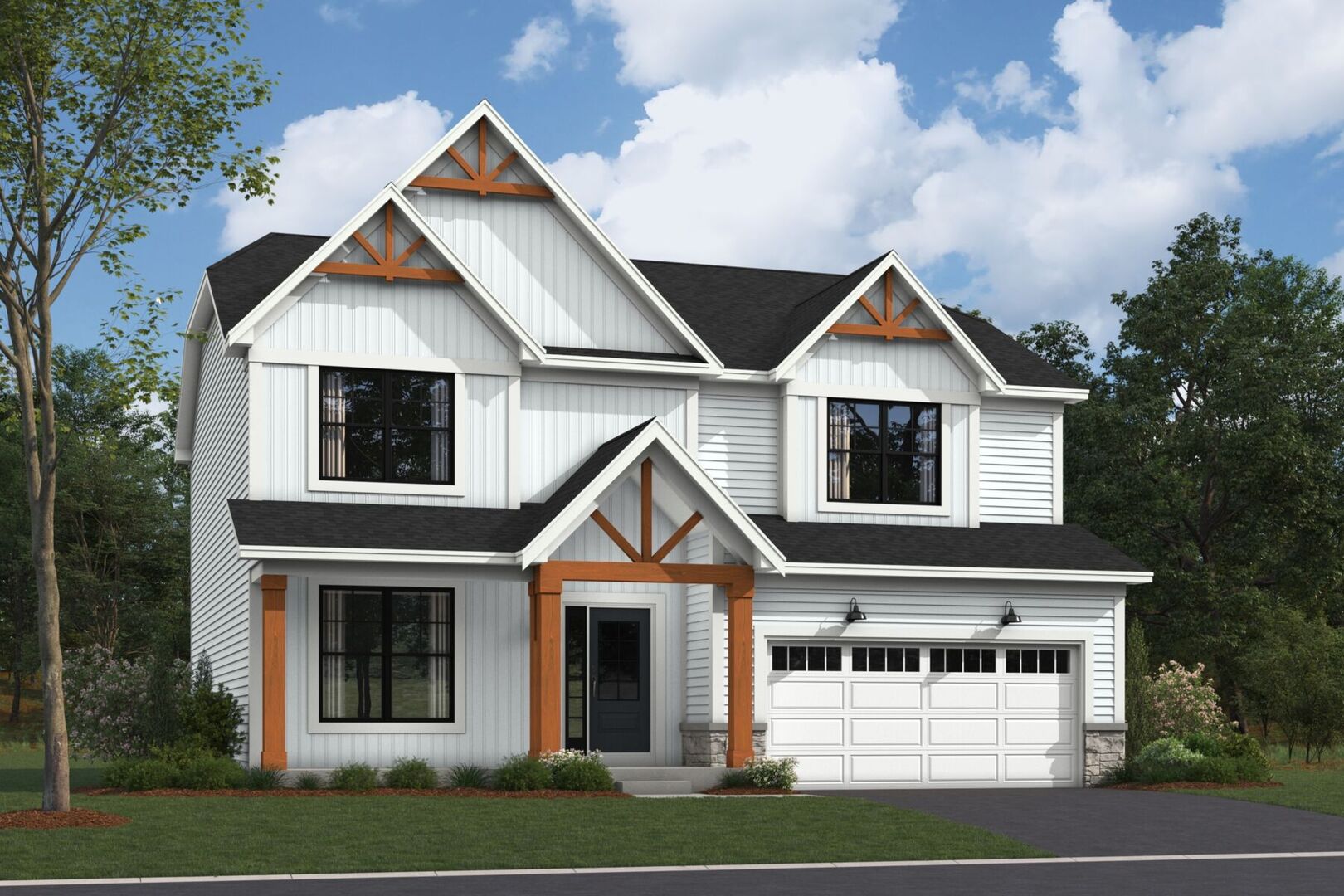 a view of house with yard