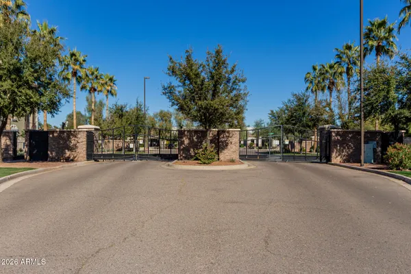 a view of a street with a building