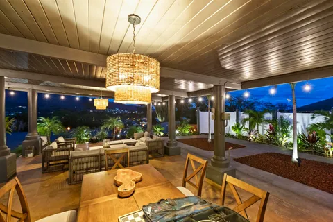 a outdoor space with lots of chairs and tables