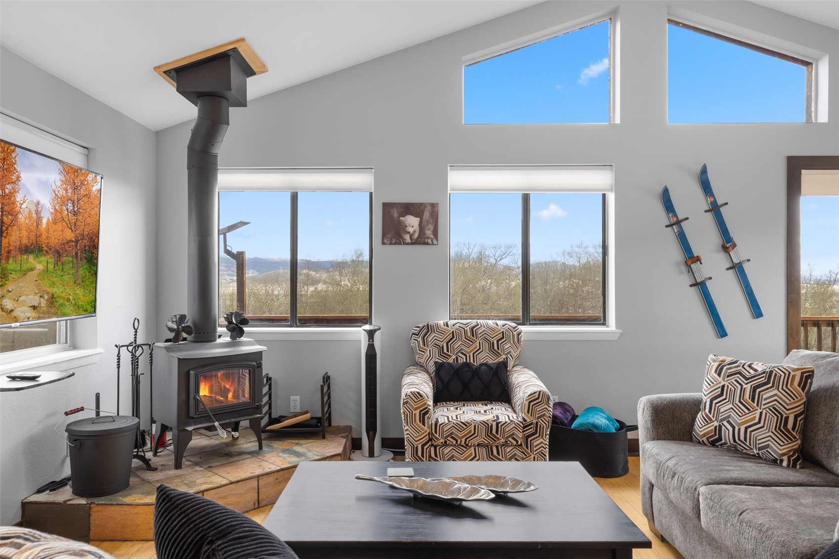 2349 Michigan Hill Road Jefferson, CO 80456 - Photo 7 of 33 a living room with furniture and a large window