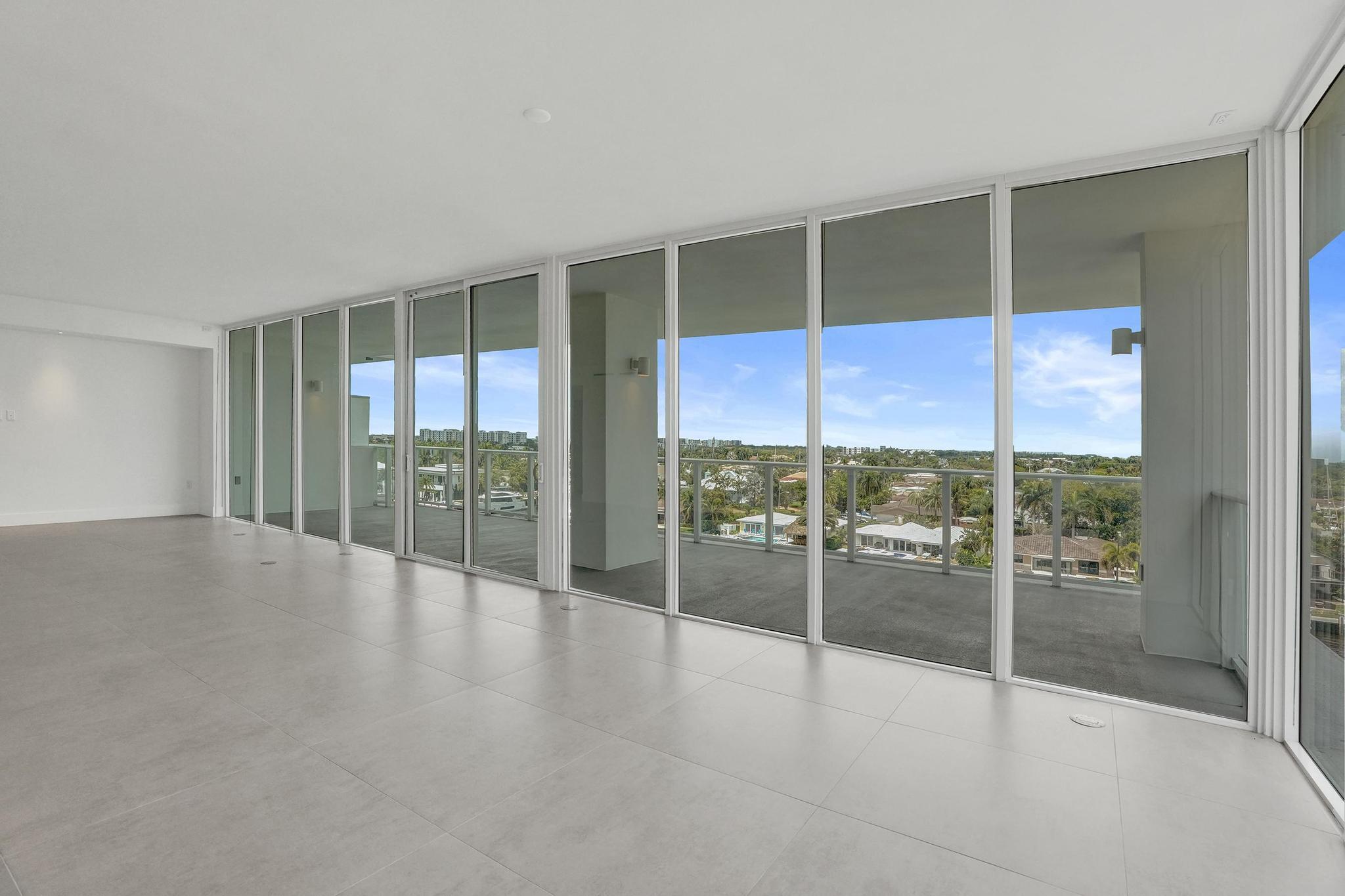 407 North Riverside Drive, Unit 605 Pompano Beach, FL 33062 - Photo 17 of 93 a view of an empty room with window