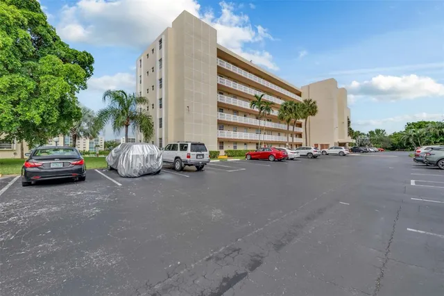 a car parked in front of a building