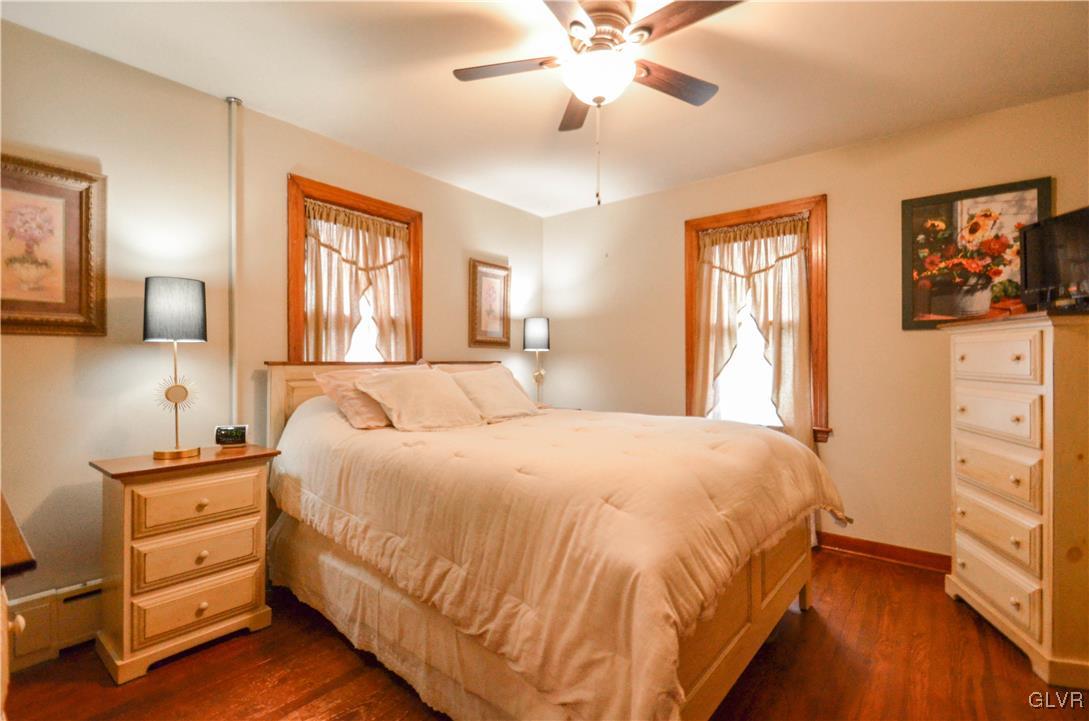 112 Trach Road Kunkletown, PA 18058 - Photo 12 of 33 a bedroom with a bed and wooden floor