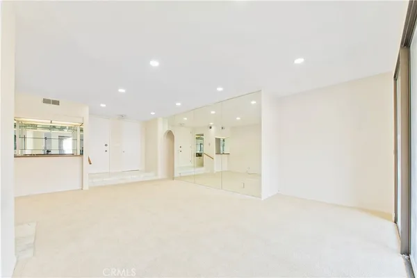 a view of an empty room