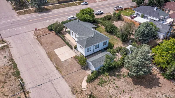 an aerial view of a city with lots of residential buildings