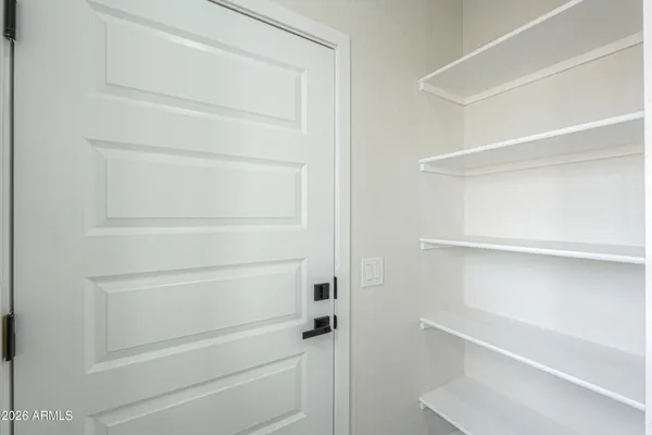 a aerial view of a house with a terrace