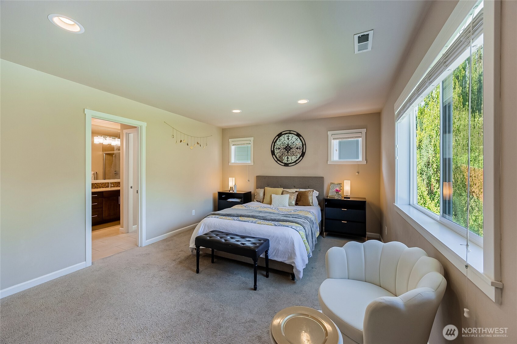 11501 87th Avenue South Seattle, WA 98178 - Photo 13 of 30 a bedroom with furniture and a large window