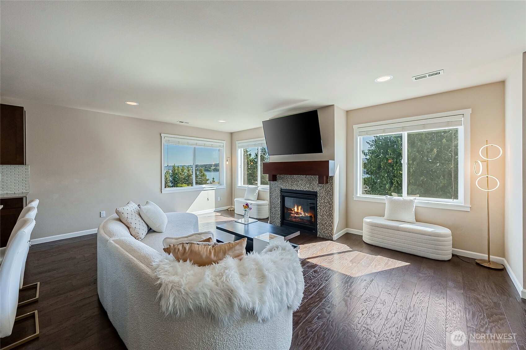 11501 87th Avenue South Seattle, WA 98178 - Photo 3 of 30 a living room with furniture and a fireplace