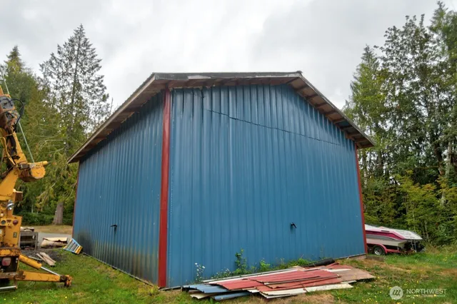 a backyard of a house