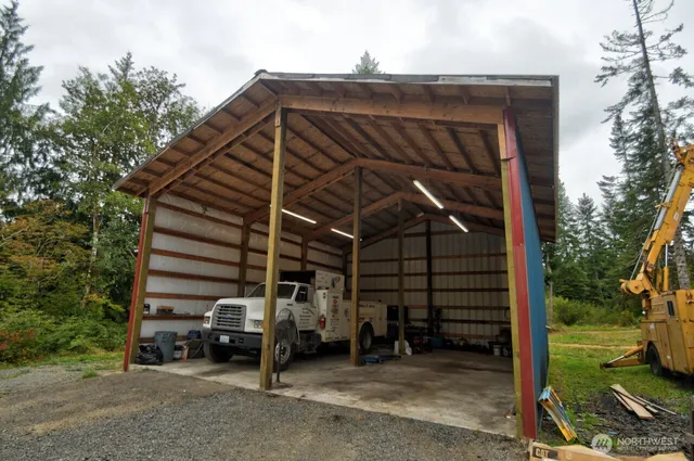 a view of a car garage