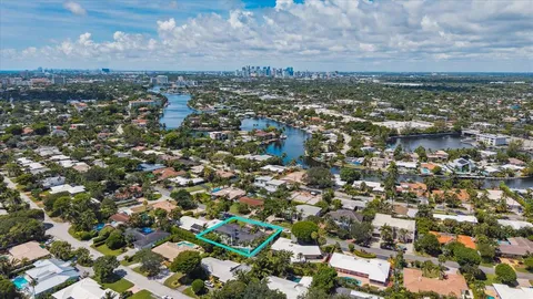 an aerial view of a city