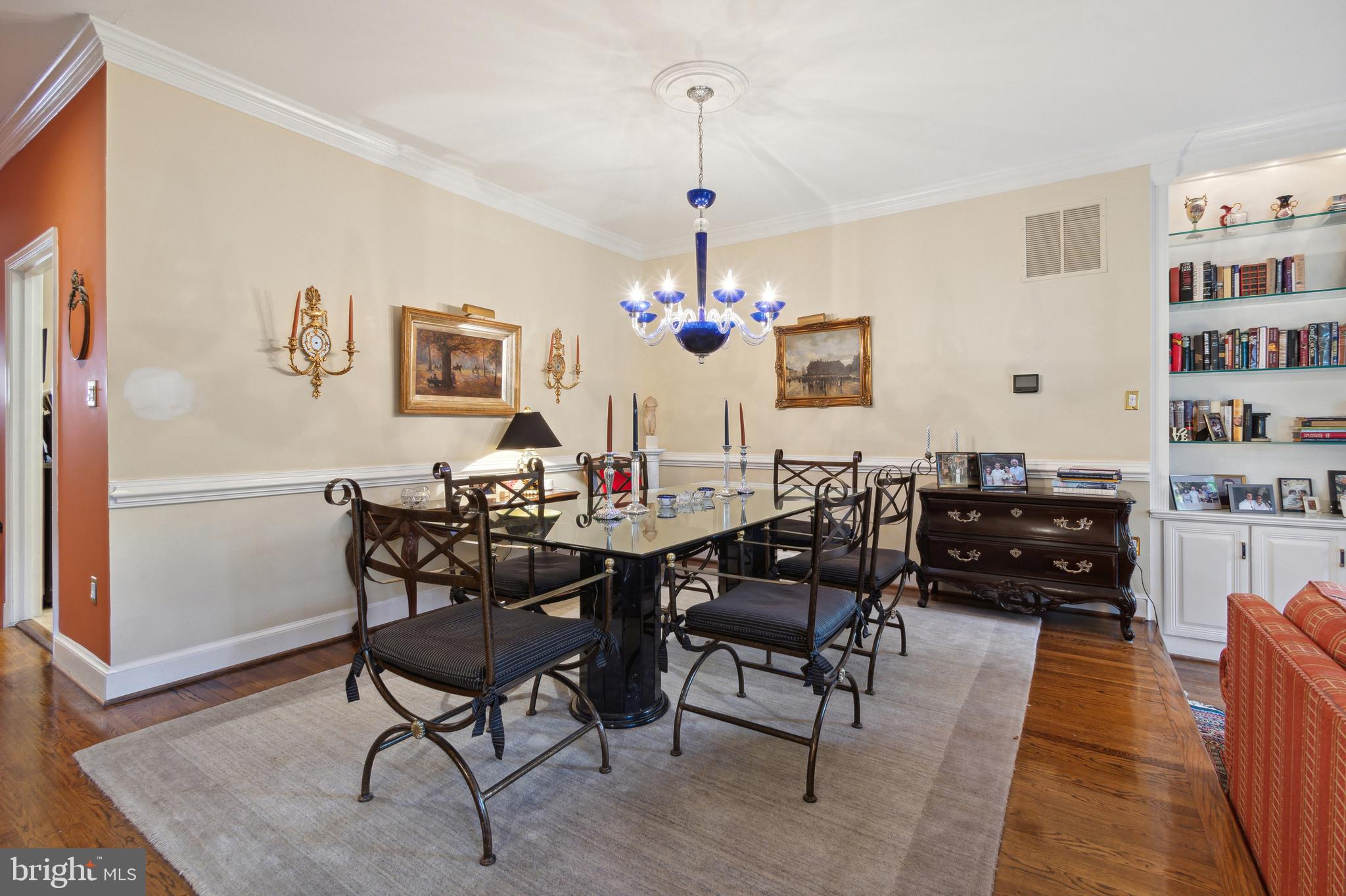 3737 Winfield Lane Northwest Washington, DC 20007 - Photo 11 of 54 Elegant Dining Open to Living Room